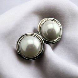 Monemel İnci Küpe -Gümüş (Altın Kaplama) Monemel İnci Küpe -Gümüş (Altın Kaplama)